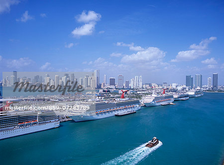 Miami Harbor, Florida, America Miami Harbor, Florida, America