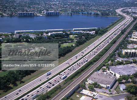 Freeway, Miami, Florida, America,