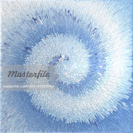 Abstract blue textured background. Spiral movement effect. Illustration.