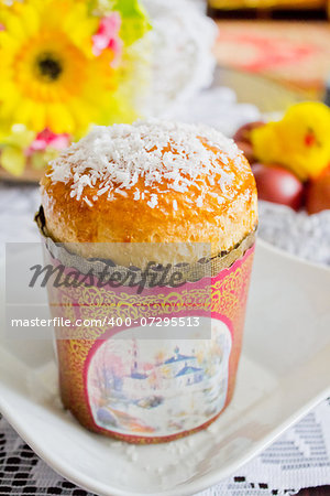 Easter cake on the table