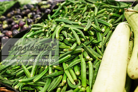 Grocery, natural background in shop of City Centre in Dubai