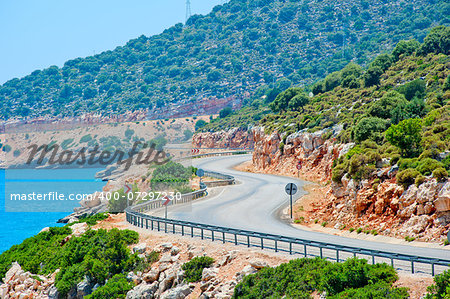 winding road in the mountains