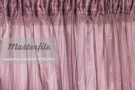 Purple curtain close up. Curtain texture