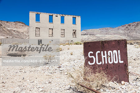 Rhyolite is a ghost town in Nye County, in the U.S. state of Nevada