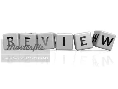 Review buzzword image with hi-res rendered artwork that could be used for any graphic design.