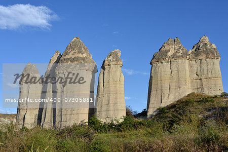 Rocks in Cappadocia (Turkey) have different  configuration.  These rocks  are similar to phallic symbol, so these valley is known as Love Valley.