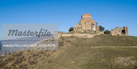 Jvari (translated as the Monastery of the Cross) is a Georgian Orthodox monastery of the 6th century near Mtskheta , eastern Georgia. Monastery dominates over the landscape.