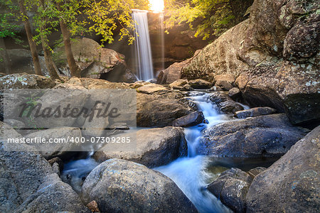 Long exposure image of Eagle Falls in Cumberland Falls State Resort Park, Kentucky