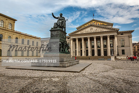 The National Theatre of Munich, Located at Max-Joseph-Platz Square in Munich, Bavaria, Germany