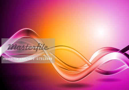 Colorful vector waves abstract backdrop