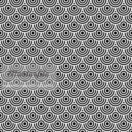 Seamless op art texture. Pattern in fish scales design. Vector art.