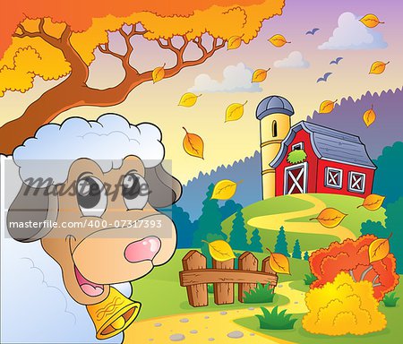 Autumn farm theme 6 - eps10 vector illustration.