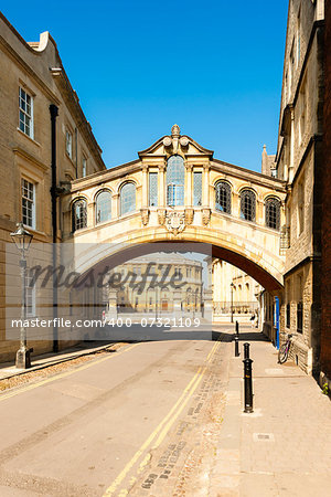 The Bridge of Sighs, Oxford, Oxfordshire, England