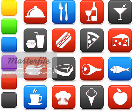 Original vector illustration: food and drink icon collection