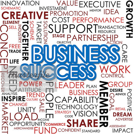 Business success word cloud