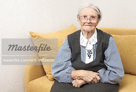 Portrait of a senior woman looking at the camera