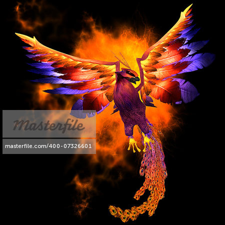 The Phoenix bird is a legend and symbol of renewal and new beginnings.