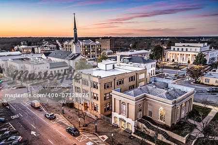 Athens, Georgia, USA downtown cityscape.