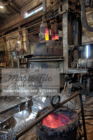 interior space in the steel plant