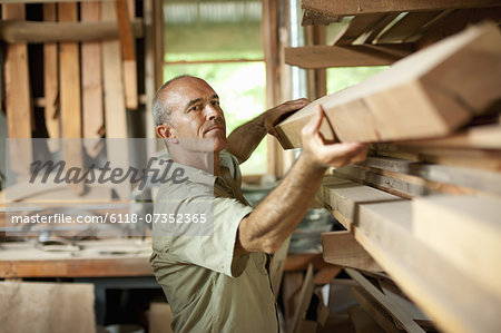 A construction site, a domestic house being built in a rural setting in New York State, USA