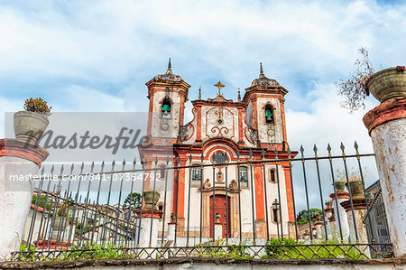 Nossa Senhora do Conceicao Church, Ouro Preto, UNESCO World Heritage Site, Minas Gerais, Brazil, South America