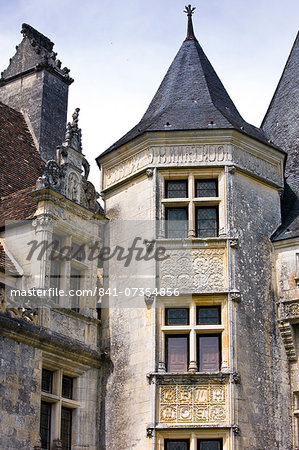 Period French architecture in the town of Sarlat-la-Caneda, the Dordogne, France