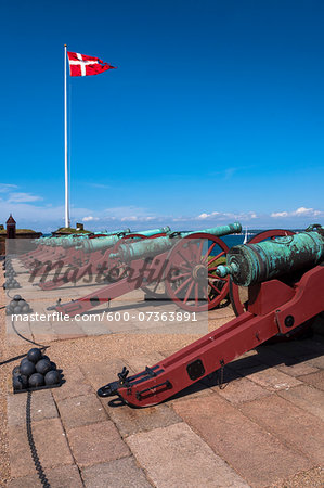 Cannons at Kronborg, Helsingor, Zealand Island, Denmark