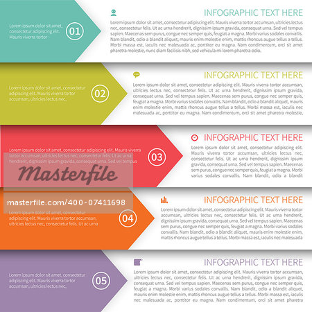 Modern Minimalistic Multicolor Infographics Template.