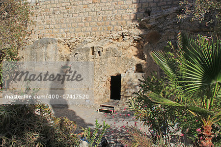 Outside the Tomb of Jesus In Jerusalem