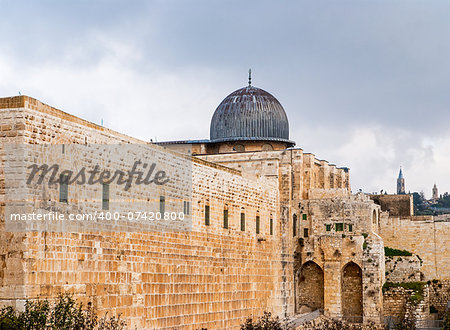 Al-Aqsa Mosque in the Old City of Jerusalem, Israel