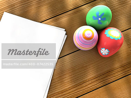 Easter eggs notebook