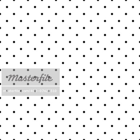 Seamless vector pattern, texture or background with black polka dots on white background. For desktop wallpaper and website design.