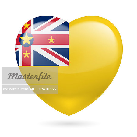 Heart with Niuean flag colors. I love Niue