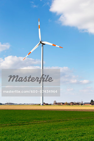 Wind Turbine in Countryside