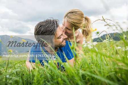 Couple enjoying the meadow