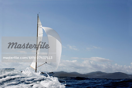 Classic sailing yacht