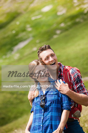 Portrait of couple smiling