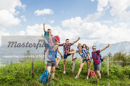 Group of friends, Tyrol, Austria