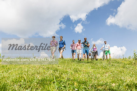 Group of friends hiking, Tyrol, Austria