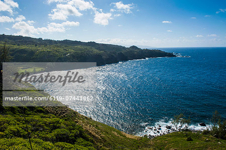 Coastline of western Maui, Hawaii, United States of America, Pacific