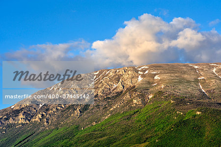 a beautiful view of the macedonian mountain