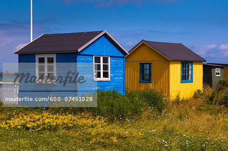 Beach Huts, Aeroskobing, Aero Island, Jutland Peninsula, Region Syddanmark, Denmark, Europe
