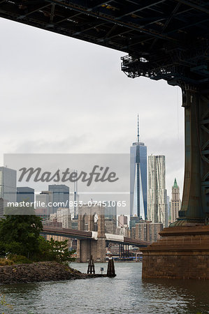 Skyline of Manhattan mit One World Trade Center, New York, USA