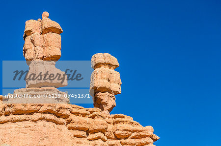 Hoodoo rock formations along scenic byway 12, Bryce Canyon National Park, Utah, United States of America, North America