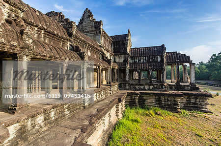 Raised terrace at Angkor Wat, Angkor, UNESCO World Heritage Site, Siem Reap Province, Cambodia, Indochina, Southeast Asia, Asia