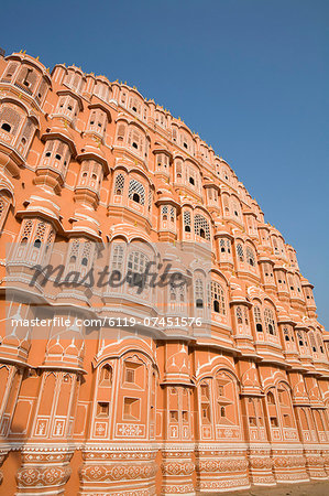 Palace of the Winds (Hawa Mahal), Jaipur, Rajasthan, India, Asia