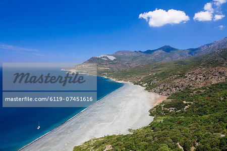 Beach of Nonza, Corsica, France, Mediterranean, Europe