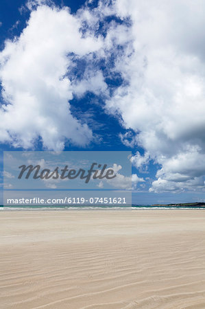 Sand beach, Pentrez Plage, Finistere, Brittany, France, Europe