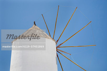 Windmill, Oia, Santorini, Cyclades, Aegean Sea, Greek Islands, Greece, Europe