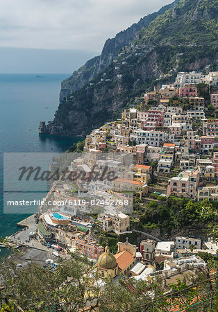 Positano, Amalfi Peninsula, UNESCO World Heritage Site, Campania, Italy, Mediterranean, Europe